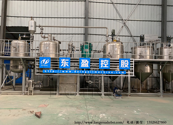 茶籽油精煉設備及工藝流程